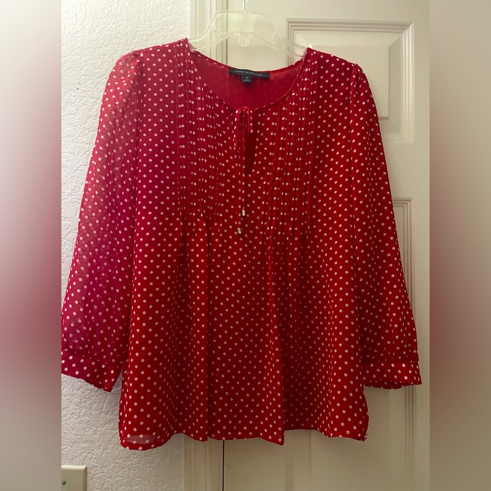Tommy Hilfiger Polka Dot Blouse